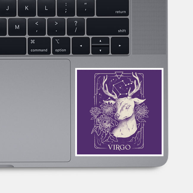 Virgo Tarot-None-Glossy-Sticker-eduely