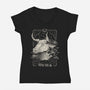 Taurus Tarot-Womens-V-Neck-Tee-eduely
