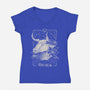 Taurus Tarot-Womens-V-Neck-Tee-eduely