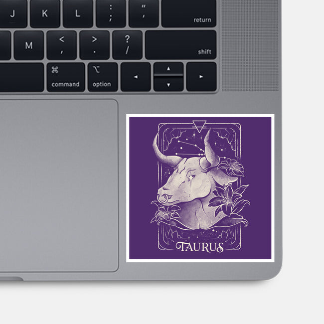 Taurus Tarot-None-Glossy-Sticker-eduely