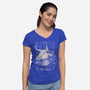 Taurus Tarot-Womens-V-Neck-Tee-eduely