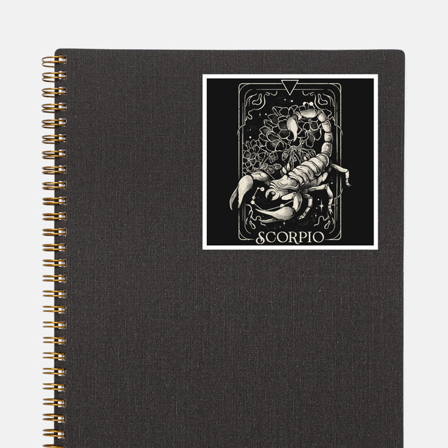 Scorpio Tarot-None-Glossy-Sticker-eduely