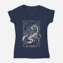 Scorpio Tarot-Womens-V-Neck-Tee-eduely