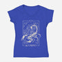 Scorpio Tarot-Womens-V-Neck-Tee-eduely