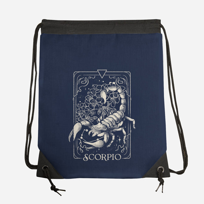 Scorpio Tarot-None-Drawstring-Bag-eduely