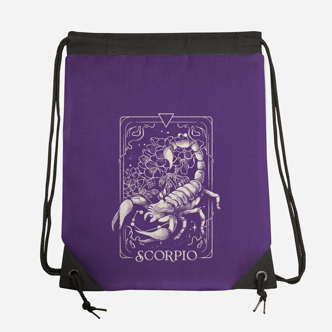 Scorpio Tarot-None-Drawstring-Bag-eduely