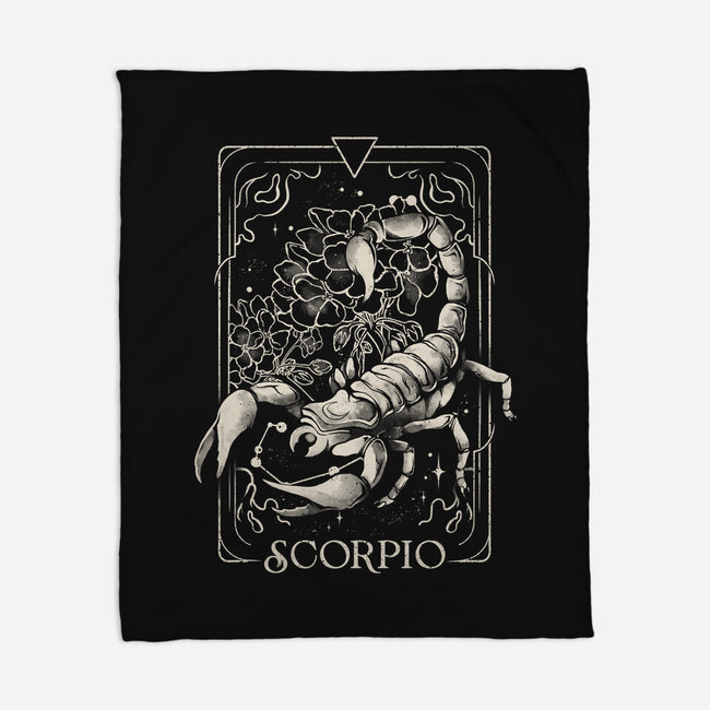 Scorpio Tarot-None-Fleece-Blanket-eduely