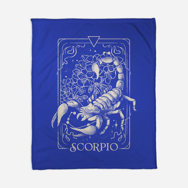 Scorpio Tarot-None-Fleece-Blanket-eduely