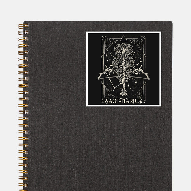 Sagittarius Tarot-None-Glossy-Sticker-eduely