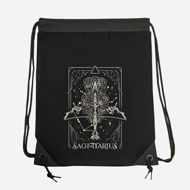 Sagittarius Tarot-None-Drawstring-Bag-eduely