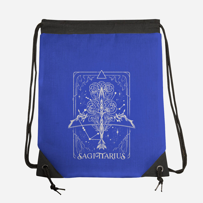 Sagittarius Tarot-None-Drawstring-Bag-eduely