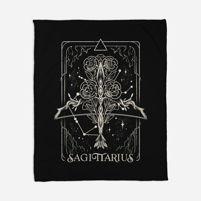 Sagittarius Tarot-None-Fleece-Blanket-eduely