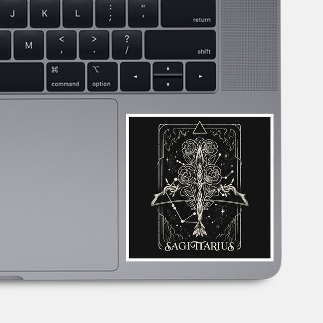 Sagittarius Tarot-None-Glossy-Sticker-eduely