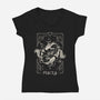 Pisces Tarot-Womens-V-Neck-Tee-eduely