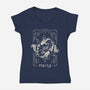 Pisces Tarot-Womens-V-Neck-Tee-eduely