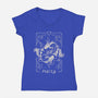 Pisces Tarot-Womens-V-Neck-Tee-eduely