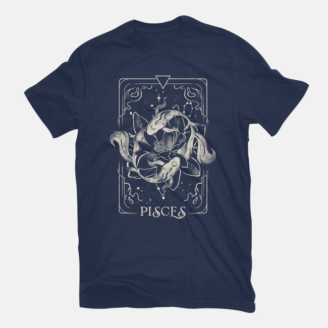 Pisces Tarot-Womens-Fitted-Tee-eduely