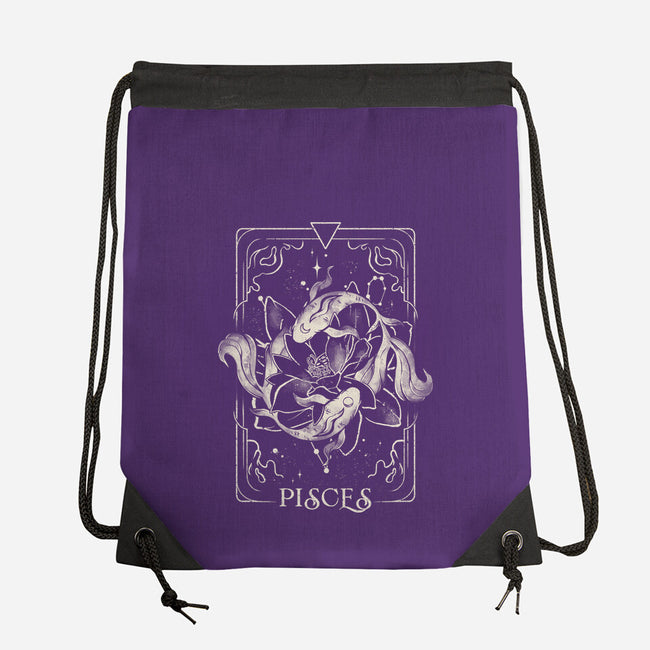 Pisces Tarot-None-Drawstring-Bag-eduely