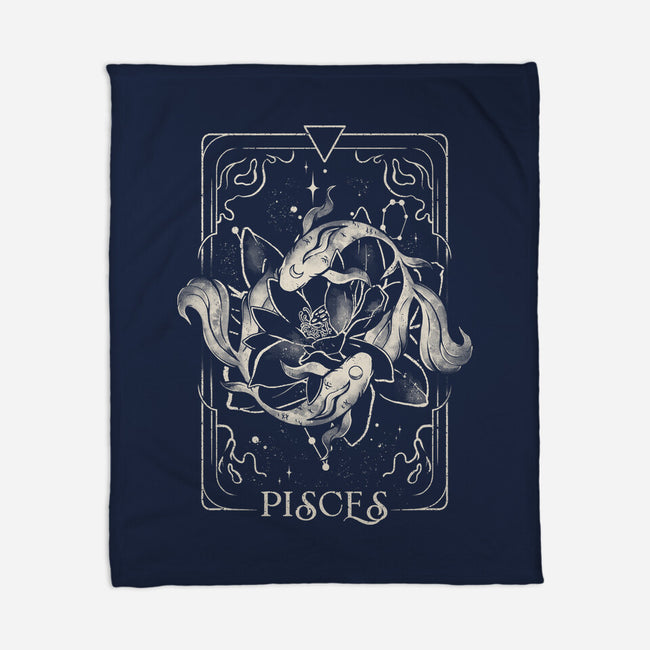 Pisces Tarot-None-Fleece-Blanket-eduely
