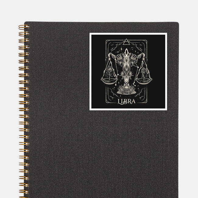 Libra Tarot-None-Glossy-Sticker-eduely