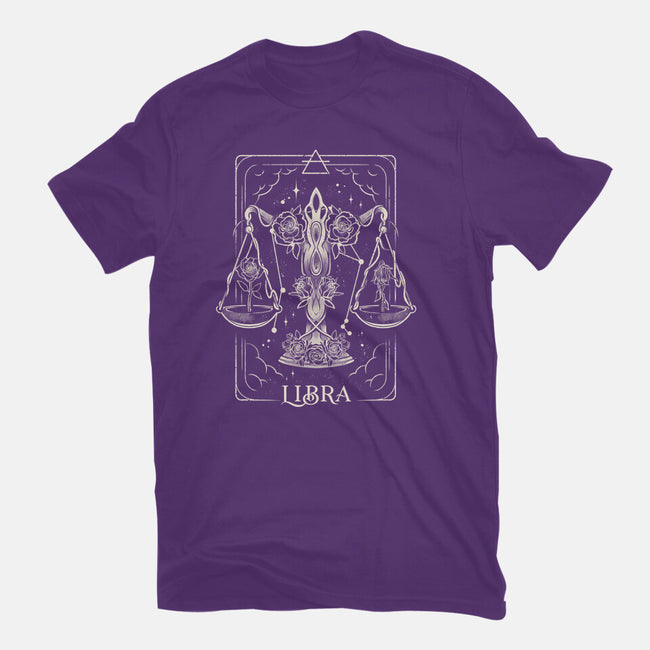 Libra Tarot-Womens-Fitted-Tee-eduely