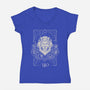 Leo Tarot-Womens-V-Neck-Tee-eduely