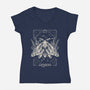 Gemini Tarot-Womens-V-Neck-Tee-eduely