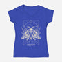 Gemini Tarot-Womens-V-Neck-Tee-eduely