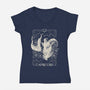 Capricorn Tarot-Womens-V-Neck-Tee-eduely