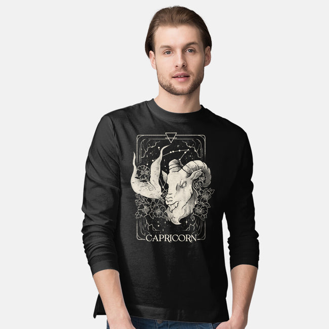 Capricorn Tarot-Mens-Long Sleeved-Tee-eduely