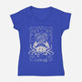 Cancer Tarot-Womens-V-Neck-Tee-eduely