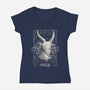 Aries Tarot-Womens-V-Neck-Tee-eduely
