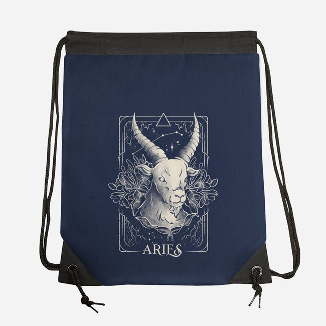 Aries Tarot-None-Drawstring-Bag-eduely