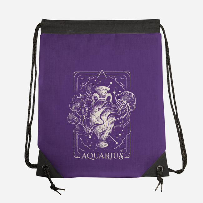 Aquarius Tarot-None-Drawstring-Bag-eduely