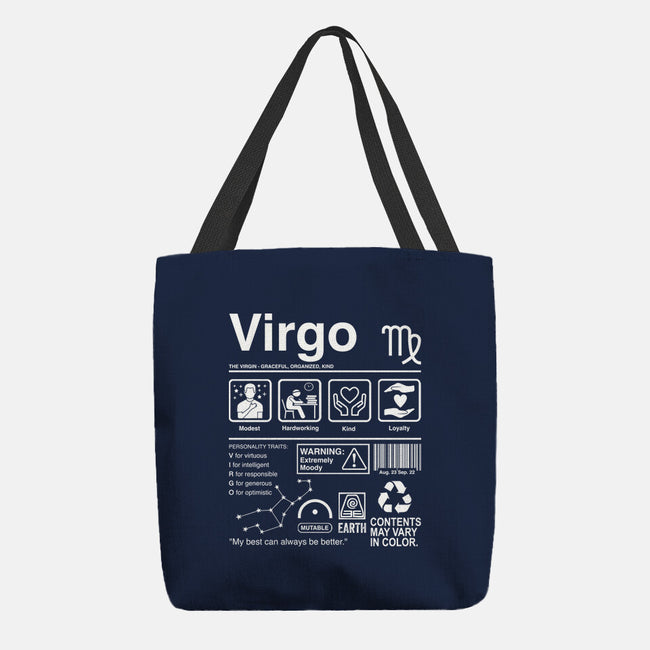 Virgo Label-None-Basic Tote-Bag-DrMonekers