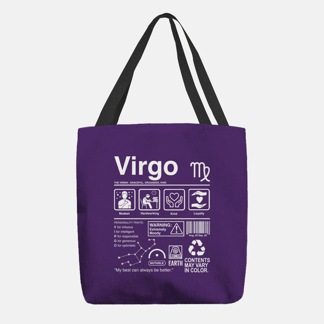 Virgo Label-None-Basic Tote-Bag-DrMonekers