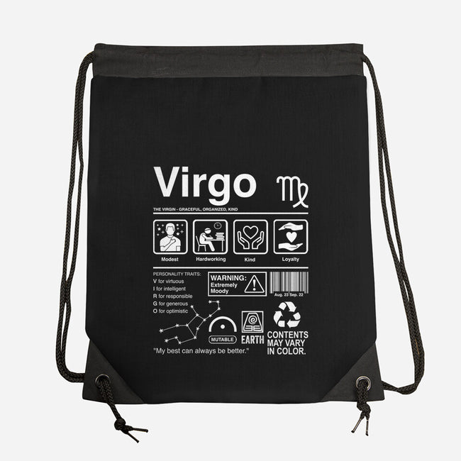 Virgo Label-None-Drawstring-Bag-DrMonekers
