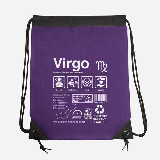 Virgo Label-None-Drawstring-Bag-DrMonekers