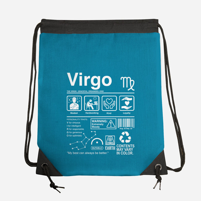 Virgo Label-None-Drawstring-Bag-DrMonekers