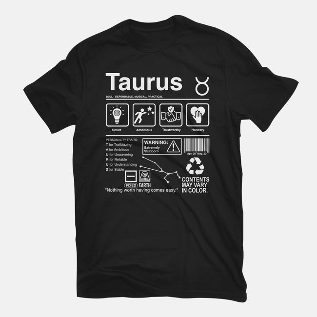 Taurus Label-Mens-Basic-Tee-DrMonekers