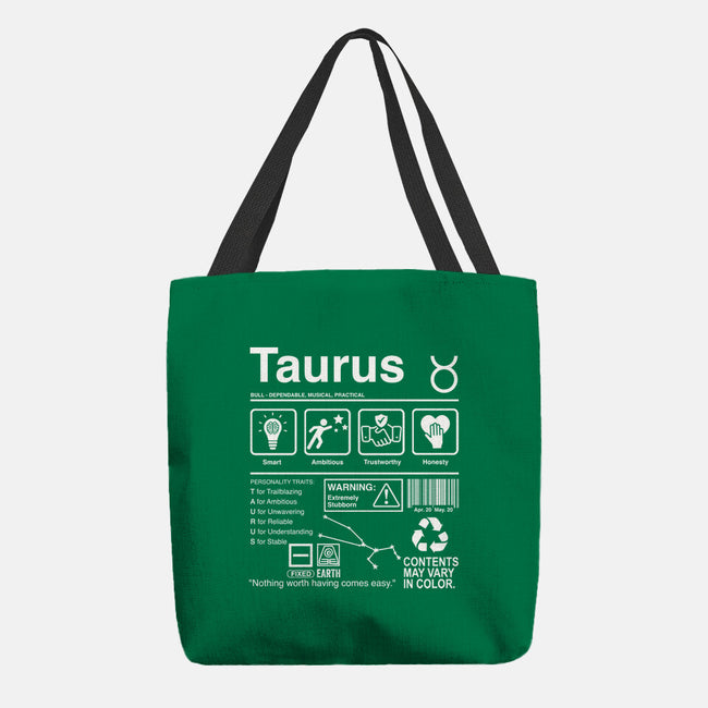 Taurus Label-None-Basic Tote-Bag-DrMonekers