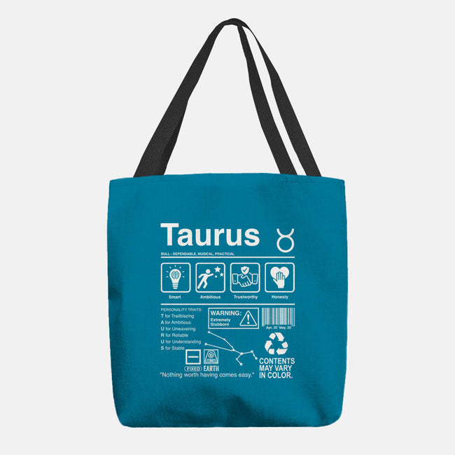 Taurus Label-None-Basic Tote-Bag-DrMonekers