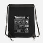 Taurus Label-None-Drawstring-Bag-DrMonekers