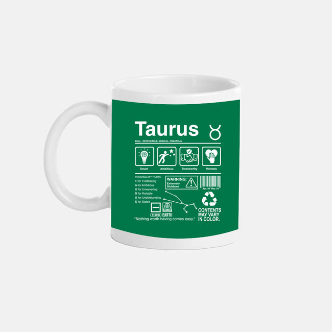 Taurus Label-None-Mug-Drinkware-DrMonekers