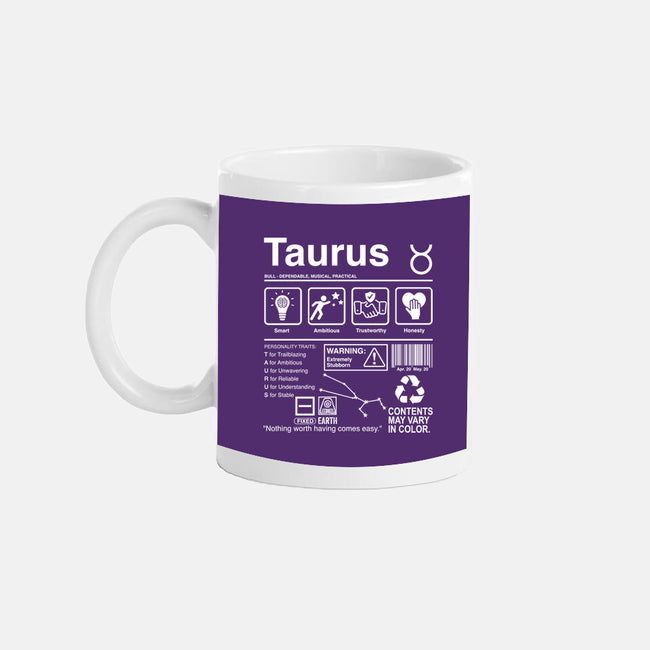 Taurus Label-None-Mug-Drinkware-DrMonekers