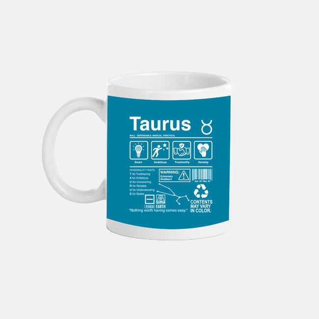 Taurus Label-None-Mug-Drinkware-DrMonekers