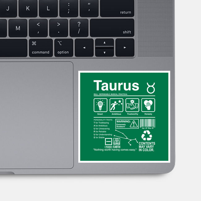 Taurus Label-None-Glossy-Sticker-DrMonekers