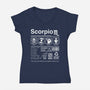 Scorpio Label-Womens-V-Neck-Tee-DrMonekers