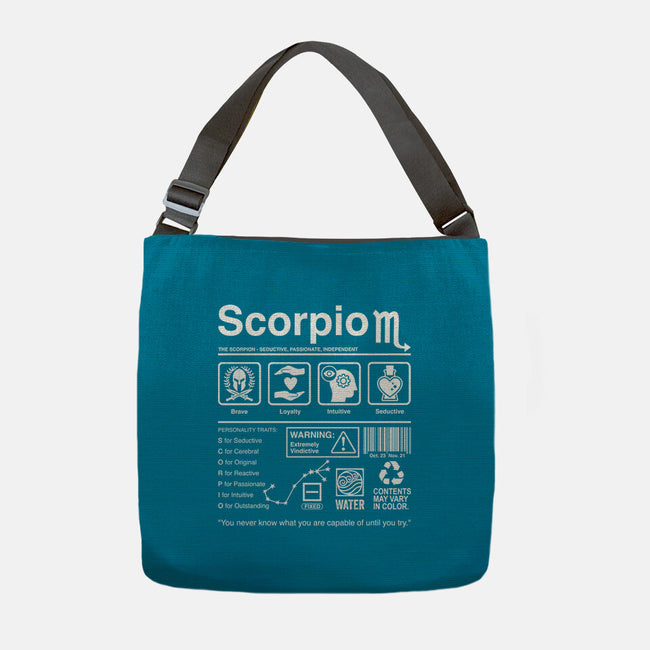 Scorpio Label-None-Adjustable Tote-Bag-DrMonekers