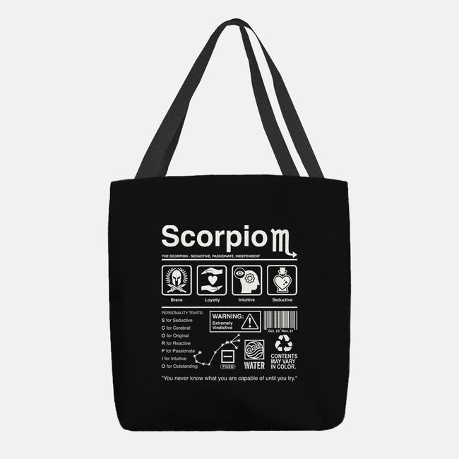 Scorpio Label-None-Basic Tote-Bag-DrMonekers